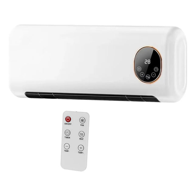 Calefactor De Pared Con Display  Para Secar Ropa 2000w Blanco