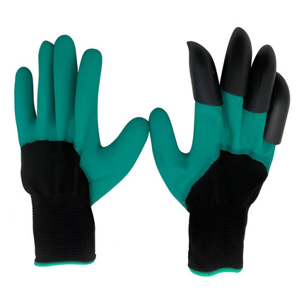 Guantes Para Jardinería, 1 Con 4 Garras Verde Lisa Nunico