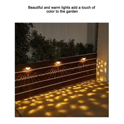 Foco Aplique Solar Led Decoración Fotocélula Cálida X Unidad