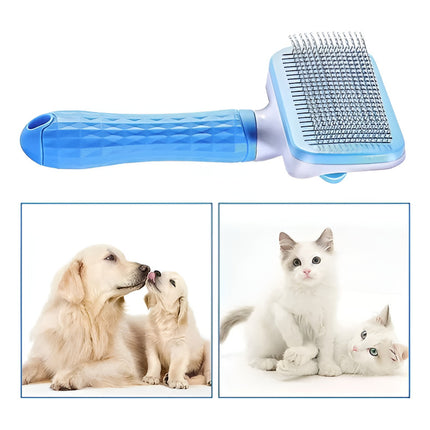 Cepillo Para Mascotas  Herramienta De Limpieza Con Boton  V