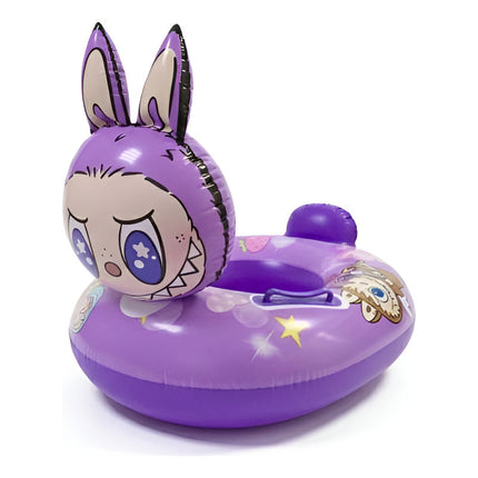 Inflable Salvavida De Monstruos Con Asiento Y Agarraderas Lila