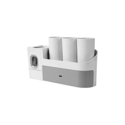 Dispensador Pasta Dental Y Porta Cepillo Con 3 Vasos N/a