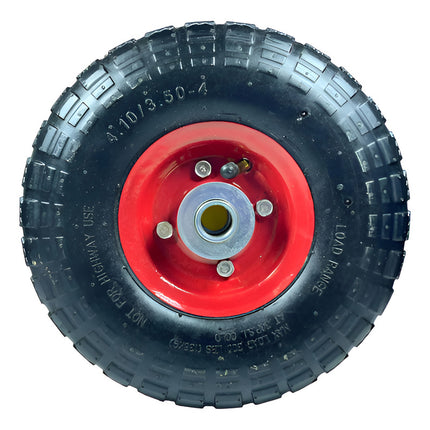 Rueda Inflable  Para Carro De Carga Grande Negro