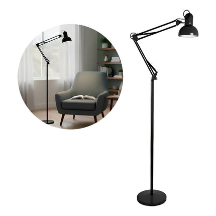 Lampara De Pie Articulada Lampara Brazo Articulado 1.85 Mt V