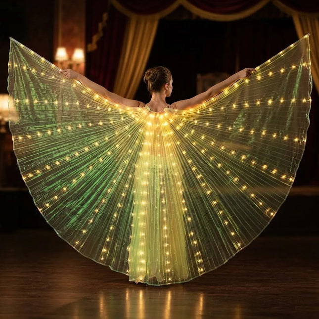 Alas Led Luminosas 145 Cm Para Fiestas Y Disfraces Calida