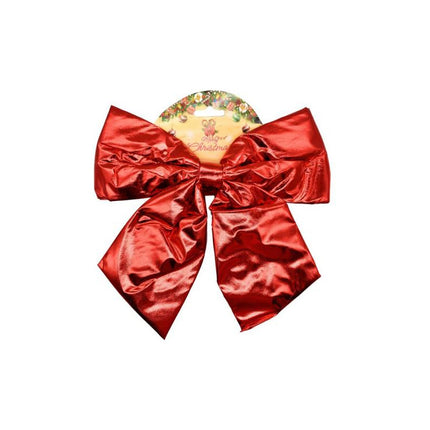 Adorno De Navidad Moña Roja 28x23cm Ccm00127 V
