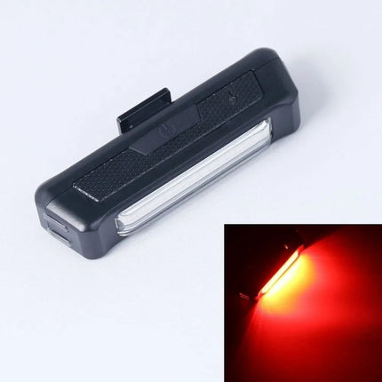 Pack Luces Para Bicicleta Delantera Con Bocina + Trasera Usb