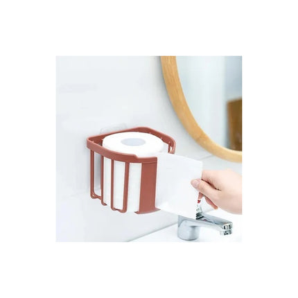 Porta Rollo Papel Higiénico Con Adhesivo Pared Baño