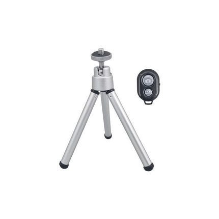 Mini Tripode Para Celular C/control Bluetooth Gris