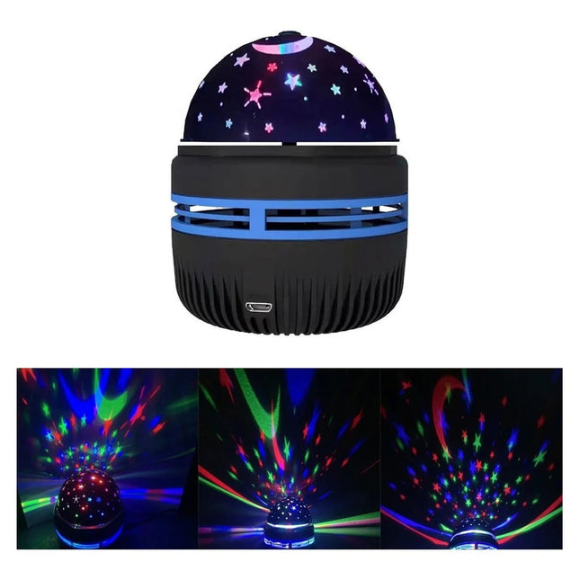 Veladora Media Bola Estrellita Y Lunas Usb