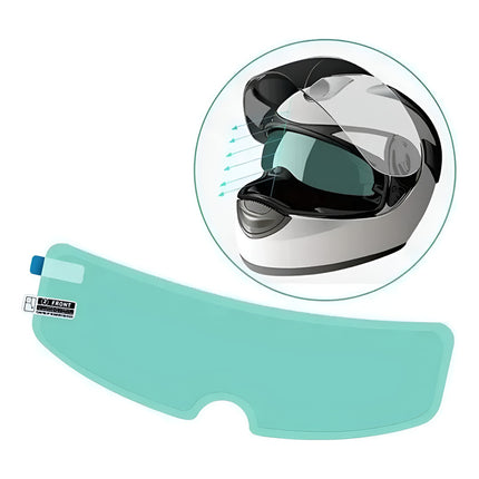 Pelicula Anti-vaho Universal Para Cascos De Moto Verde/acua Claro