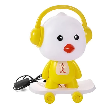 Veladora Pato Con Auricular En Patineta Alto 32 Cm V