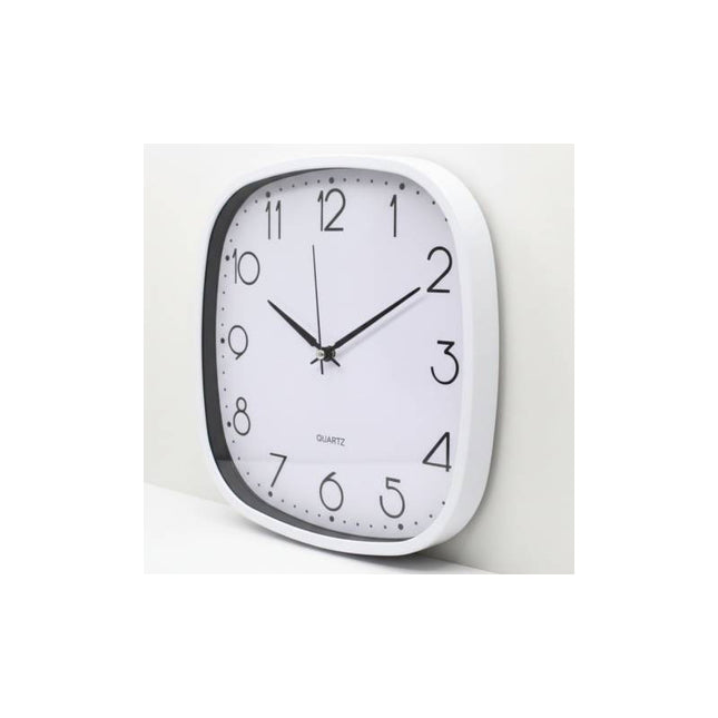 Reloj De Pared  25x25x2cm  Cwq00065/6 Blanco