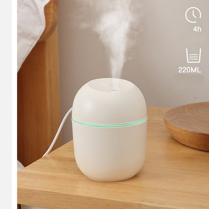 Difusor Aromatizante Humidificador Y Veladora Blanca Usb,,