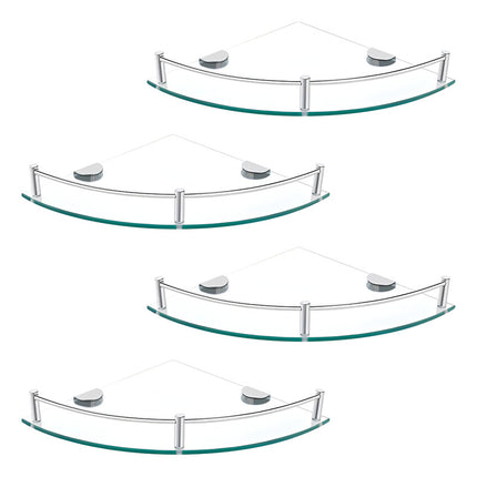 Set De 4 Estantes Esquineros De Vidrio Organizadores Baño