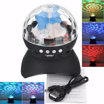 Luces Giratorias  Led Efecto Bola De Espejos Fiesta Parlante