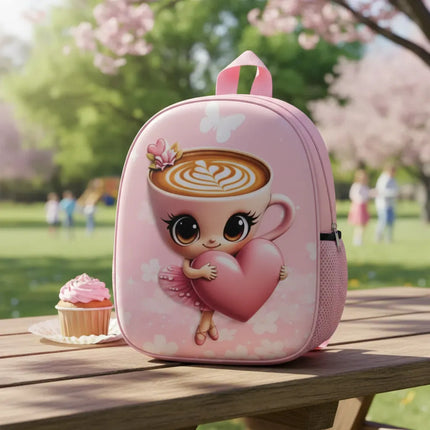 Mochila Infantil Personaje 30x25x8cm Rosa