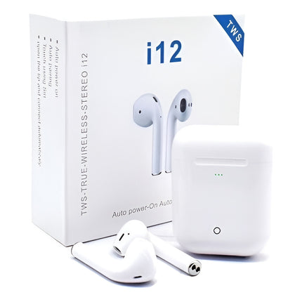 Auriculares Bluetooth I12 Manos Libre Blanco