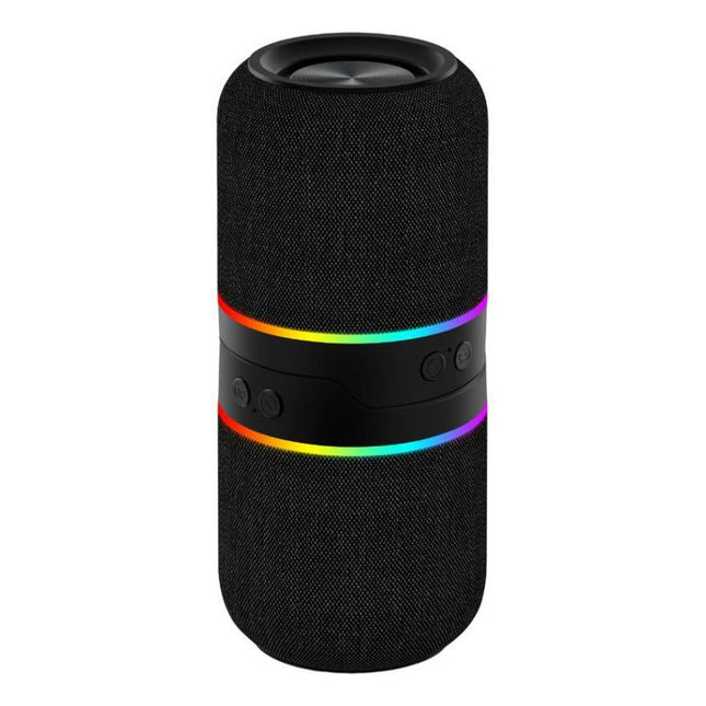 Parlante Magnético Función Tws / Tf / Fm / Luz Led Rgb Negro