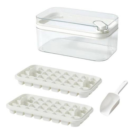 Hielera Con 2 Bandejas Desmontables Para Congelador 64 Cubos