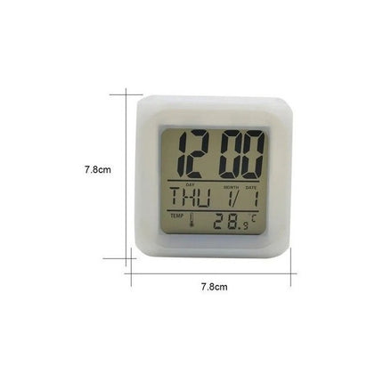 Reloj Despertador Cambia De Color C/termometro  N/a