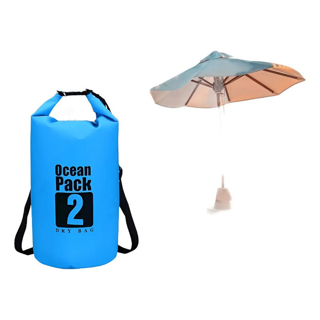 Bolso Impermeable Resistente 2l Capacidad Trekking Camping V Liso