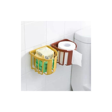 Porta Rollo Papel Higiénico Con Adhesivo Pared Baño