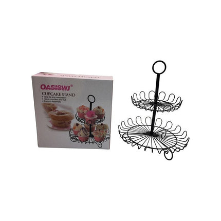 Centro De Mesa De Metal Circular Frutero  Negro