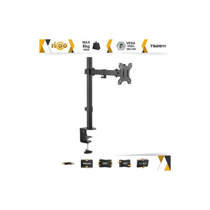 Soporte Brateck Lcd- De Mesa Para Tv/monitor De 13  A 27   Negro