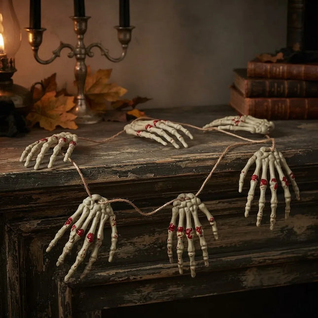 Guirnalda Manos Esqueleto Decoración Halloween V