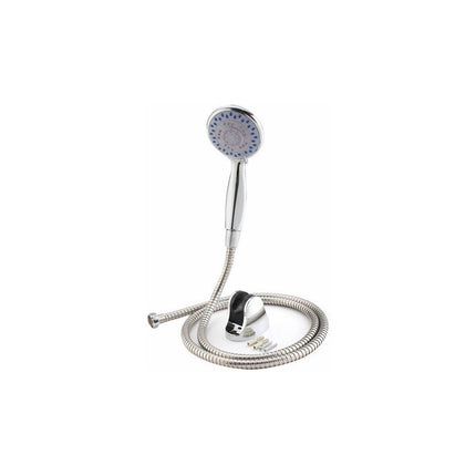 Ducha Teléfono Grande Manguera Soporte Para Monocomando  Gris Cromado