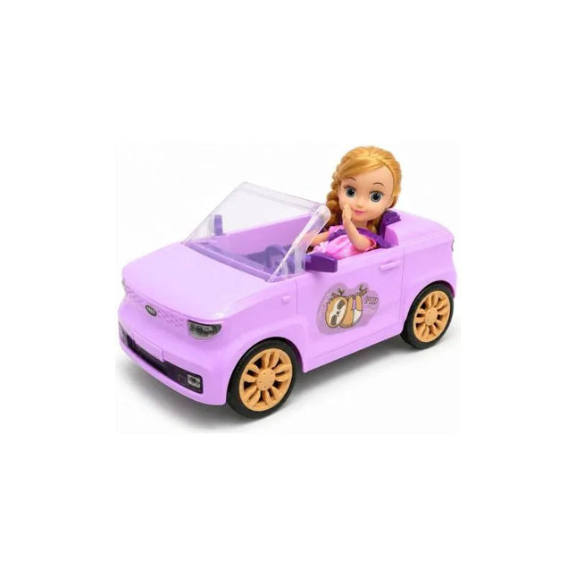 Muñeca En Auto Violeta Ty372824a Violeta