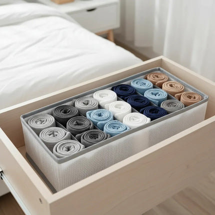 Organizador Con Separaciones Ropa Interior Chw02948 Gris