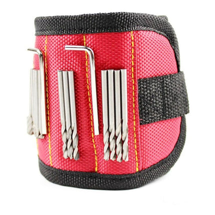 Pulsera Muñequera Magnetica Imán Sujetar Herramientas  Negro