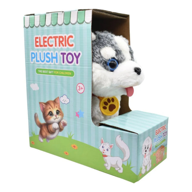 Perro De Peluche Interactivo 25x26cm. Gris Ty364965 Gris