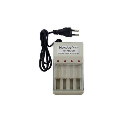 Cargador De Pilas Recargables Aa Y Aaa  Maxday
