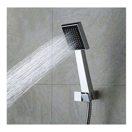 Kit Completo De Ducha Teléfono Mediano Duchero De Calidad Plateado