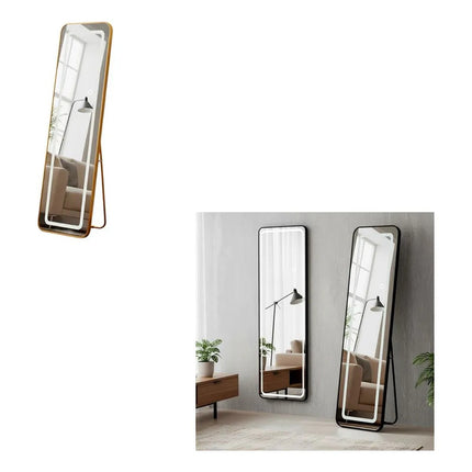 Espejo De Pie Con Luz Led Rectangular 160 X 50 Cm Varios