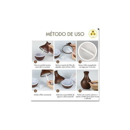 Pack Difusor Aromatizador + 3 Aceites Marrón Claro