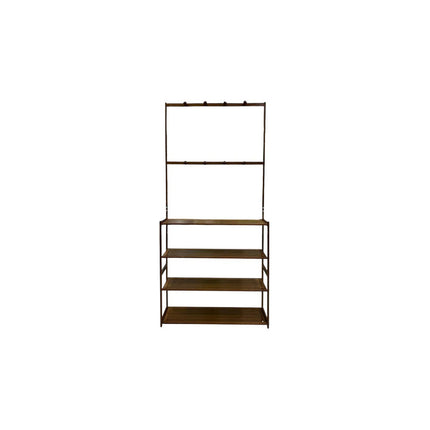 Estanteria Estantes En Mdf Metal  Zapatera Perchero V