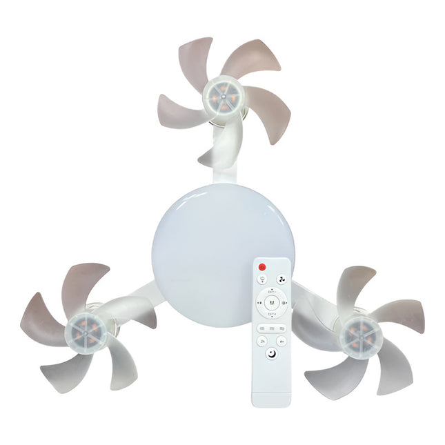 Llampara Dron Con Ventilador X3 Control Remoto 2.54 Cm