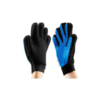 Guante Cepillo Saca Pelos Para Mascotas Perros Gatos Quita  Azul