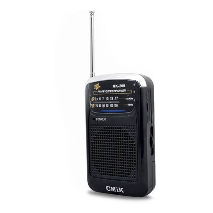 Radio De Mano Am/fm Vertical Mk-200 Negro