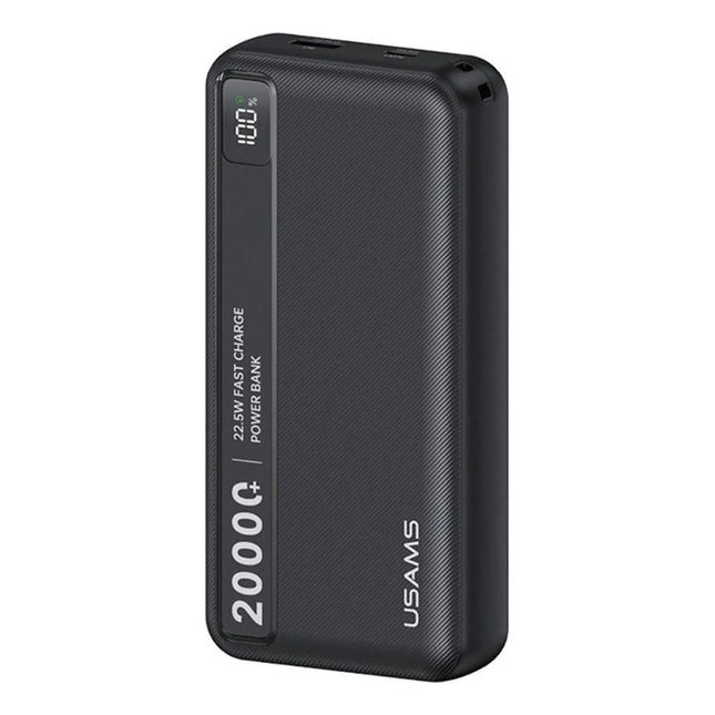 Power Bank Usams 20000mah Usb+ Tipo C Negro (jtusams011) Negro
