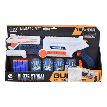 Pistola Con Lanzadores Doble Tiro Ty363025 Blanco