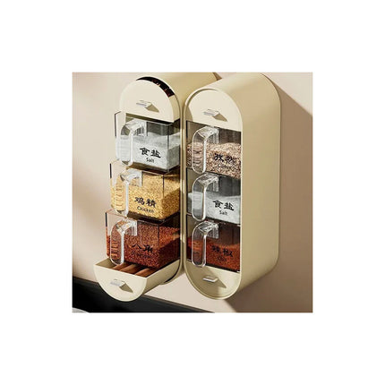 Especiero Condimentero Organizador Para Pared Con Cajones V