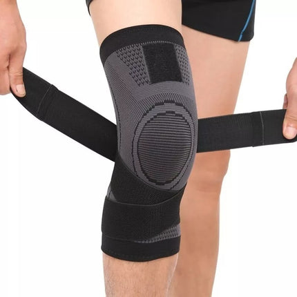 Rodillera Elastica Ajustable Deportiva Compresión Ejercicios Negro Con Detalles (naranja/verde/azul/gris) Única / Ajustable