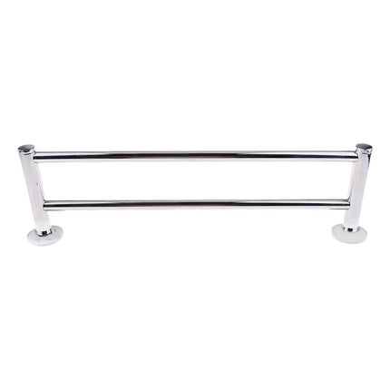 Toallero Doble Cromado 57cm Para Bano Plateado