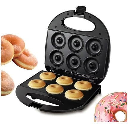 Maquina De Mini Donas Sonifer 750 W Practica De 6 Unidades Negro