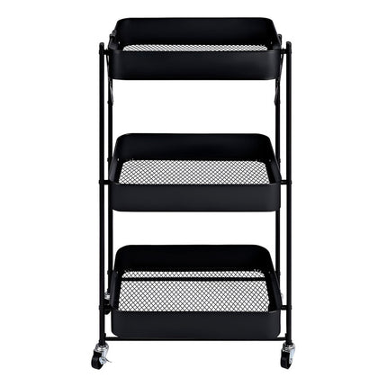 Organizador Plegable Carro 3 Estantes Con Ruedas Hasta 80 Kg